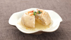 蓮根まんじゅう（桜えびのゆずあん）